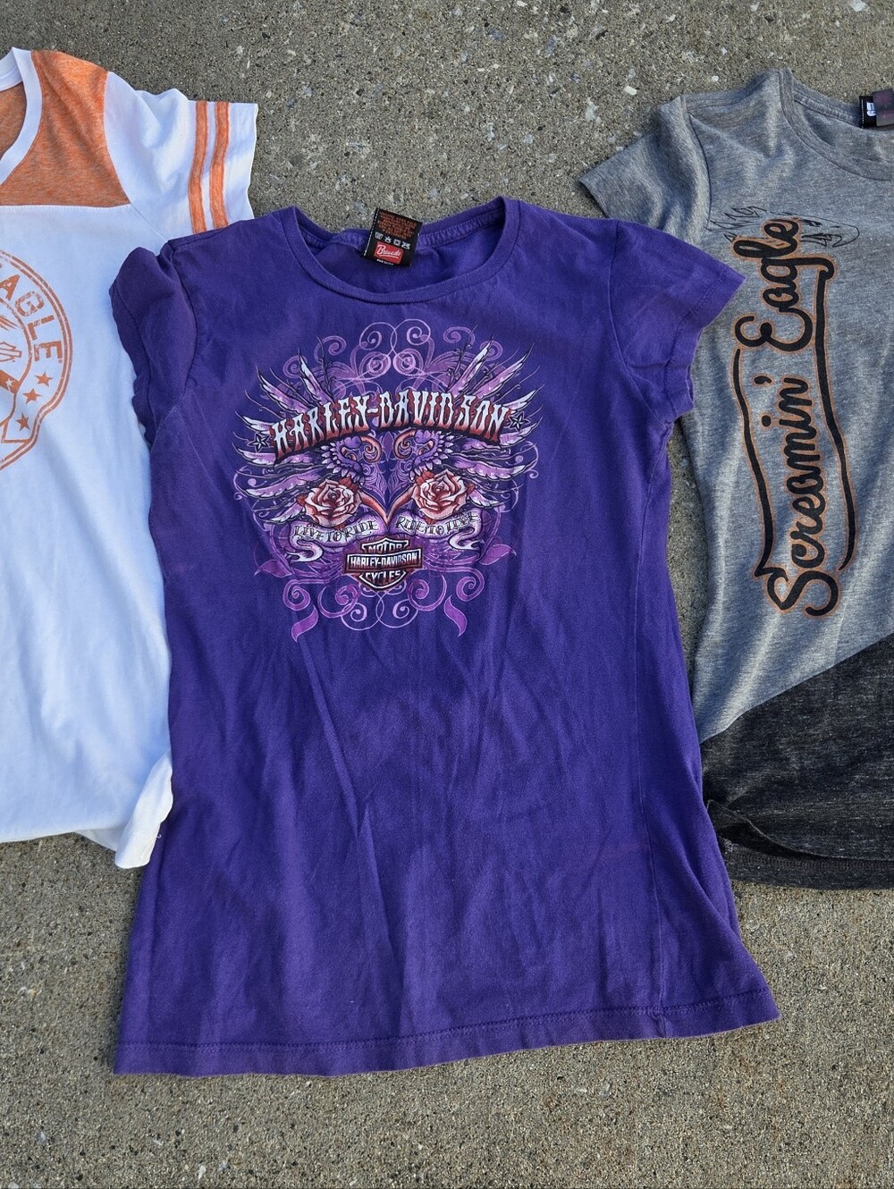 Lot of 3 Harley-Davidson Graphic Tees Size L Las Vegas Screamin Eagle